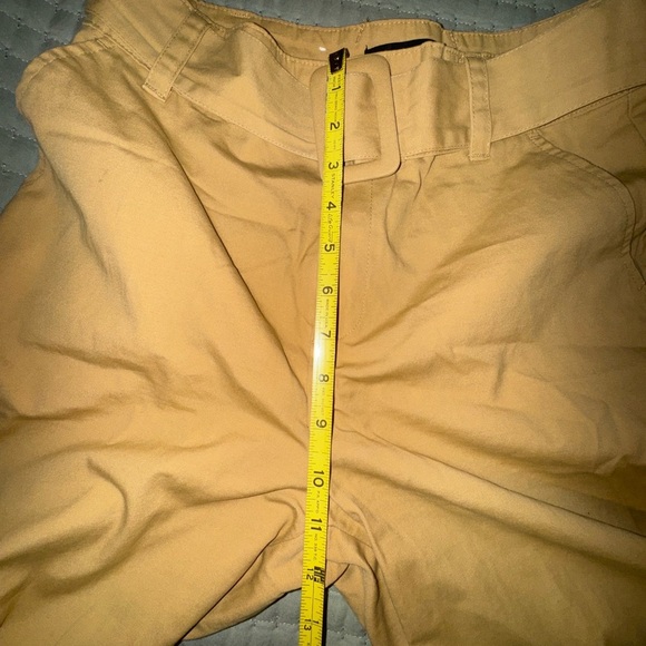 Who What Wear Wide Leg darkTan/burnt yellow Pants w belt Size 2 NWOT - Picture 8 of 12